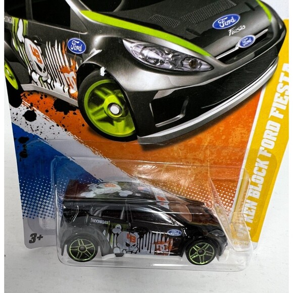 Hot Wheels 2011 New Models '11 Ken Block Ford Fiesta in Black - IROC Wheels - Picture 3 of 7